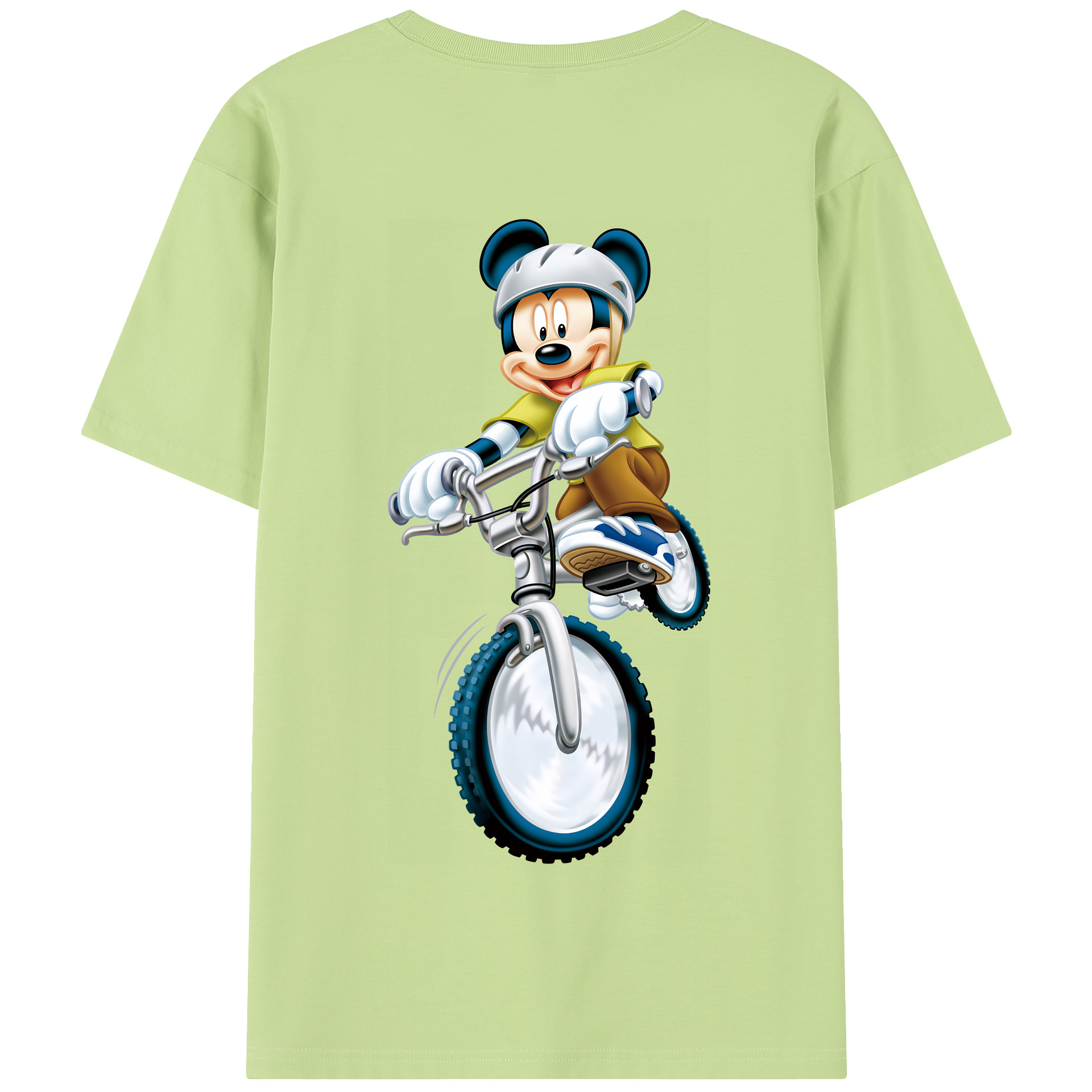 （画像用） ミッキーマウス Mickey Mouse 綿100％半袖Tシャツ（背面プリント）